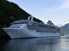 01D Cruise Ship Docked At Skagway Alaska